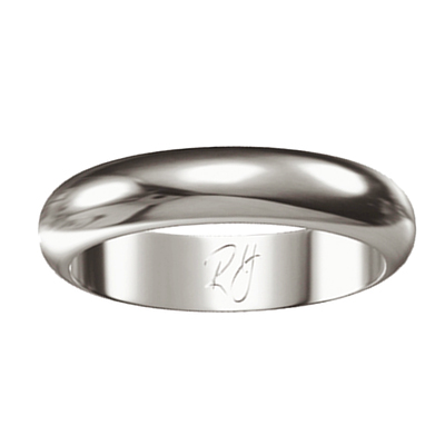 Love Song [3] | Men's Wedding Ring | 9k White Gold - Click Image to Close